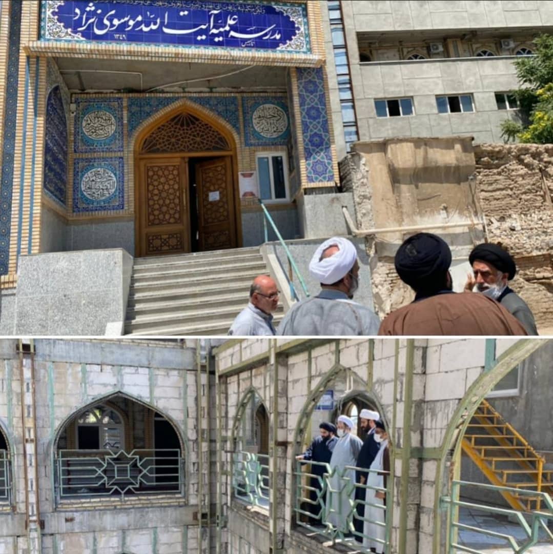 بازدید نماینده ولی فقیه در سیستان‌وبلوچستان از پروژه توسعه مدرسه علمیه آیت‌الله موسوی‌نژاد در‌ مشهد مقدس