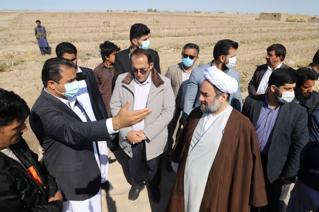 بازدید آیت‌الله محامی از ظرفیت های کشاورزی بخش کورین
