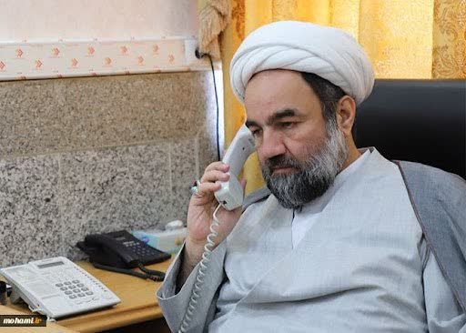 احوالپرسی تلفنی نماینده مقام معظم رهبری در سیستان‌وبلوچستان از امام جماعت مسجد الرقیب زاهدان