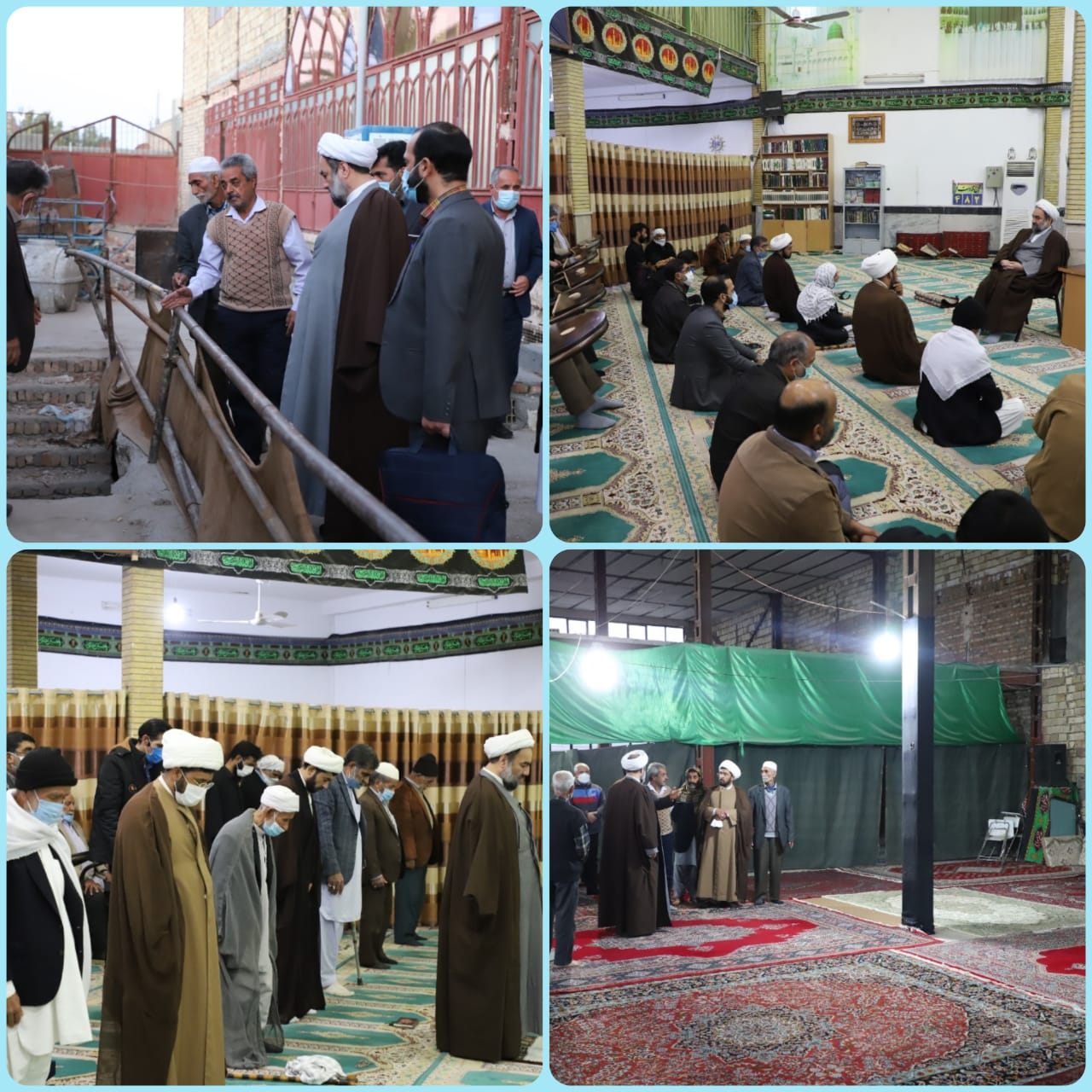 حضور و سرکشی نماینده ولی‌فقیه از دو مسجد در شهرستان زاهدان