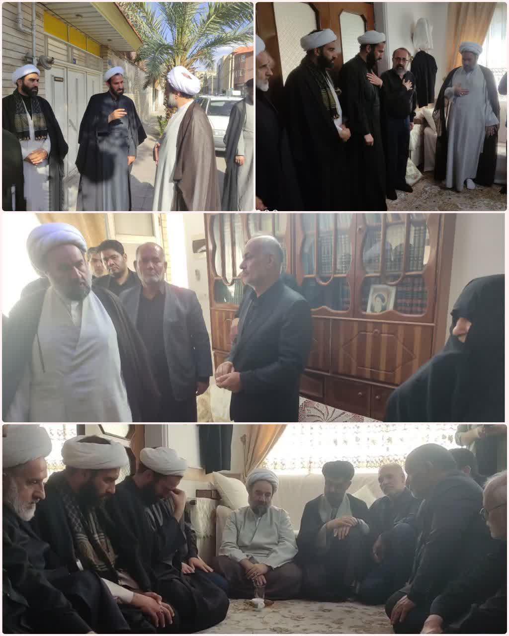 حضور نماینده ولی‌فقیه در سیستان و بلوچستان در بیت شهید آیت‌الله عباسعلی سلیمانی و تسلیت به خانواده ایشان