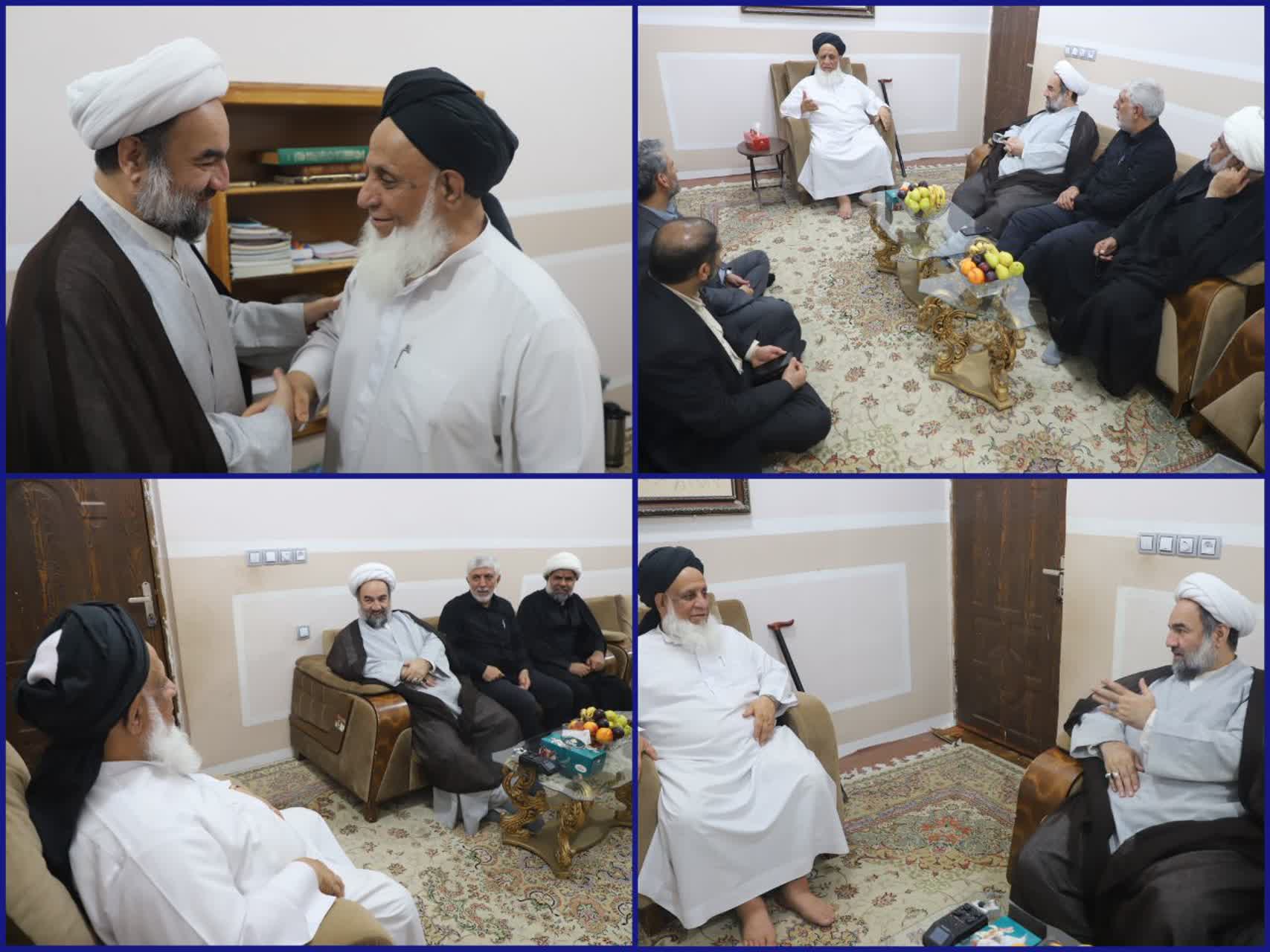 دیدار نماینده مقام معظم رهبری در سیستان و بلوچستان و امام جمعه اهل سنت چابهار
