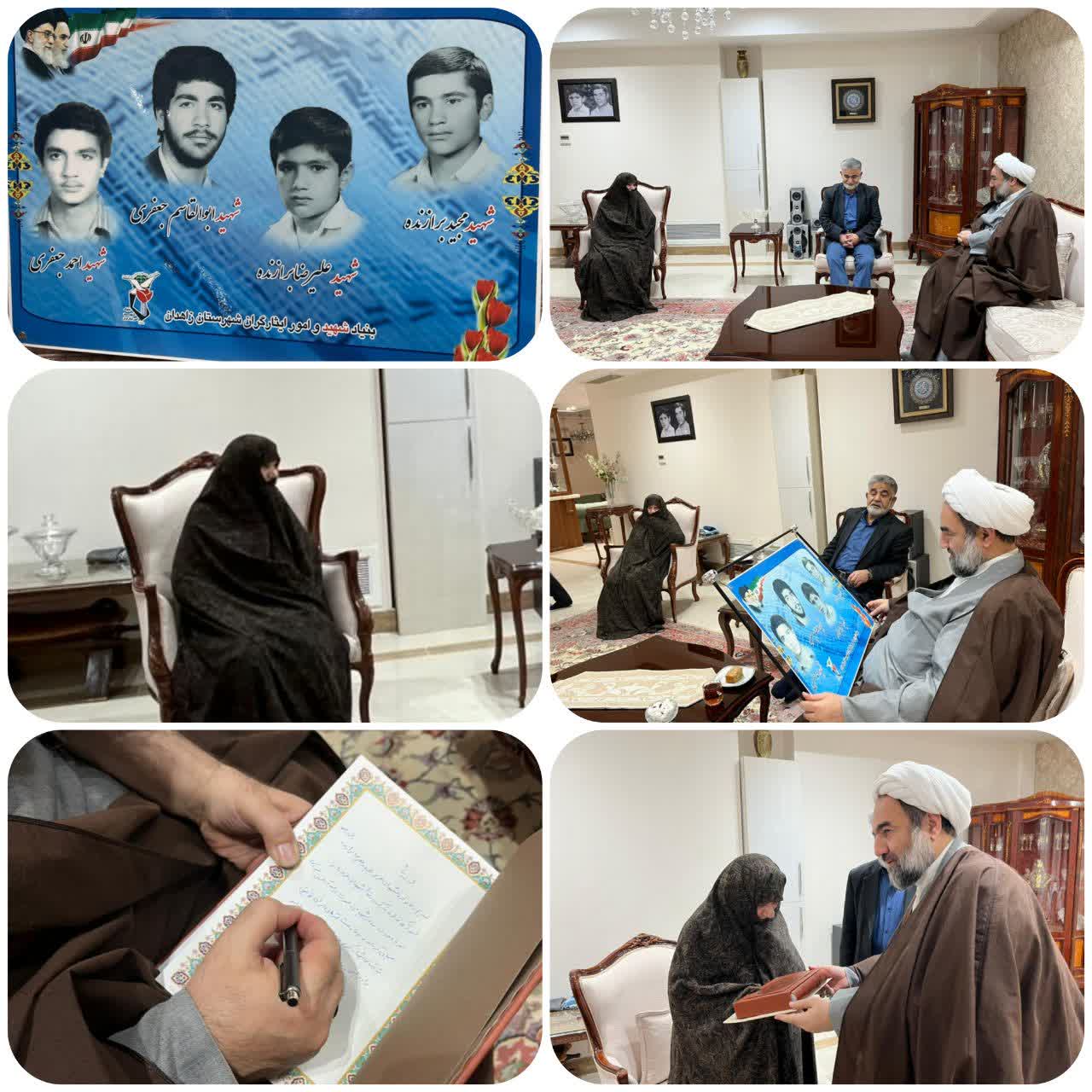 همزمان با سفر نماینده ولی‌فقیه در سیستان و بلوچستان به شهرستان قم و با هدف تکریم خانواده معظم شهدا صورت گرفت

دیدار صمیمی نماینده ولی فقیه در سیستان و بلوچستان با مادر شهیدان برازنده و مادربزرگ شهیدان جعفری