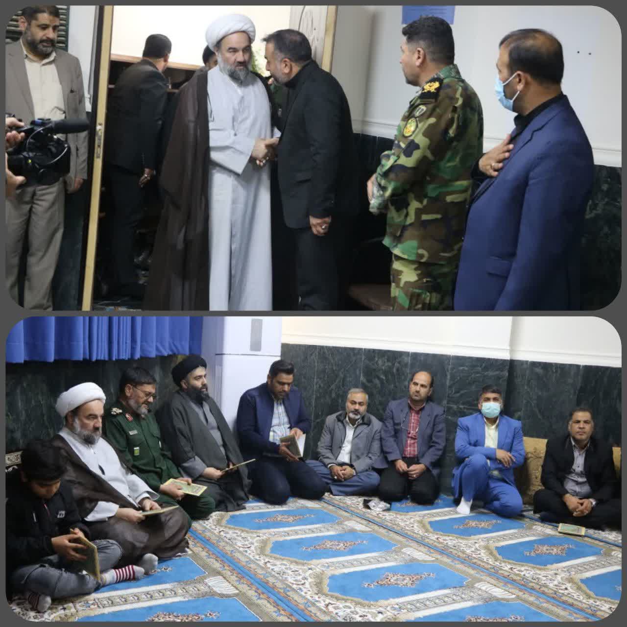 عرض تسلیت نماینده ولی‌فقیه در سیستان و بلوچستان در پی درگذشت اخوی امیر سرتیپ دوم عادل حیدری فرمانده قرارگاه عملیاتی لشکر 88زرهی استان