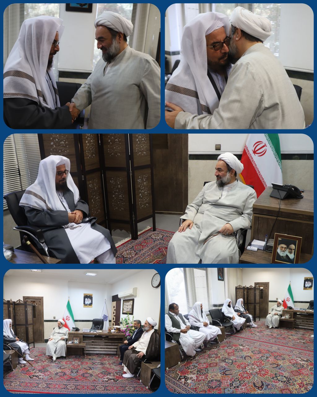 دیدار امام جمعه اهل سنت شهرستان سراوان با نماینده مقام معظم رهبری در سیستان و بلوچستان
مولوی عبدالصمد ساداتی امام جمعه اهل سنت شهرستان سراوان با حضور در محل دفتر نهاد نمایندگی مقام معظم رهبری در امور اهل سنت سیستان و بلوچستان با آیت‌الله محامی دیدار و به گفتگو پرداخت.