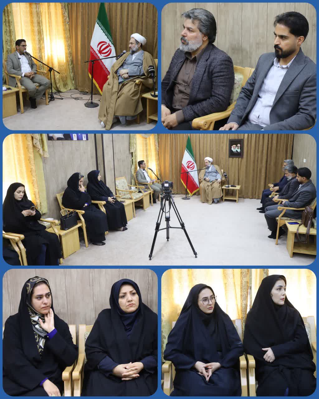 آیت‌الله محامی در دیدار رئیس و جمعی از خبرنگاران خبرگزاری ایرنا در سیستان و بلوچستان تبیین کرد:
انعکاس منصفانه نقاط قوت و ضعف، کلید اعتماد مردم به رسانه‌ها/
رسانه‌ها با پیگیری مستمر، مطالبات مردمی را به نتیجه برسانند/
انعکاس اخبار نادرست از استان برای جذب مخاطب، چهره واقعی سیستان و بلوچستان را مخدوش می‌کند
