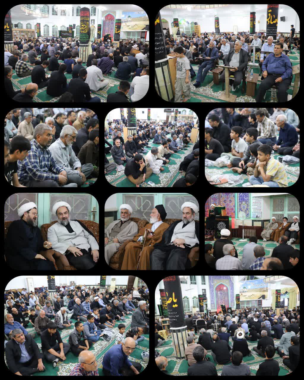 حضور آیت‌الله محامی در مراسم عزاداری شب شهادت امام‌جعفرصادق(ع) در زاهدان