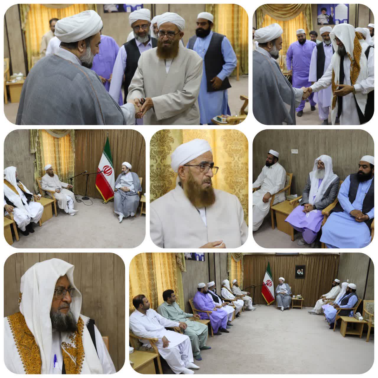 دیدار عیدانه جمعی از علمای اهل‌سنت با نماینده مقام معظم رهبری در سیستان و بلوچستان