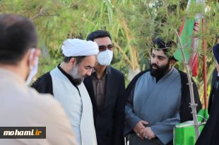 حضور نماینده ولی فقیه در سیستان و بلوچستان در گلزار شهدای زاهدان به مناسبت سالروز شهادت حضرت علی(ع)