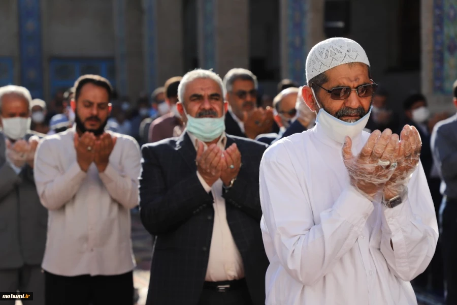 اقامه نماز عید سعید فطر به امامت آیت‌الله محامی در  مسجد جامع زاهدان