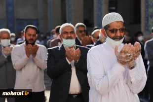 اقامه نماز عید سعید فطر به امامت آیت‌الله محامی در  مسجد جامع زاهدان