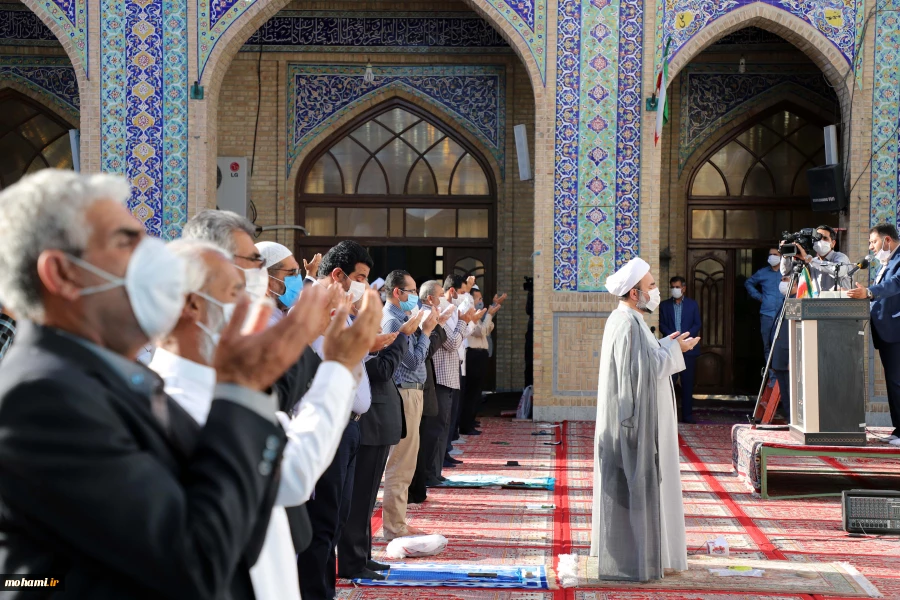 گزارش تصویری مراسم نماز عید سعید قربان در مسجد جامع زاهدان به امامت آیت‌الله مصطفی محامی نماینده ولی فقیه در سیستان‌وبلوچستان 7