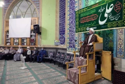 حضور آیت‌الله محامی نماینده ولی فقیه در سیستان‌وبلوچستان در مراسم مسجد حضرت علی‌ابن‌ابیطالب(ع) زاهدان 8