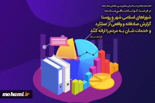 در فرصت کوتاه باقی‌مانده شوراهای اسلامی شهر و روستا گزارش صادقانه و واقعی از عملکرد و خدمات شان به مردم را ارائه کنند 2