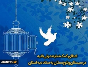 اعطای کمک نماینده ولی‌فقیه در سیستان‌وبلوچستان به ستاد دیه استان 2