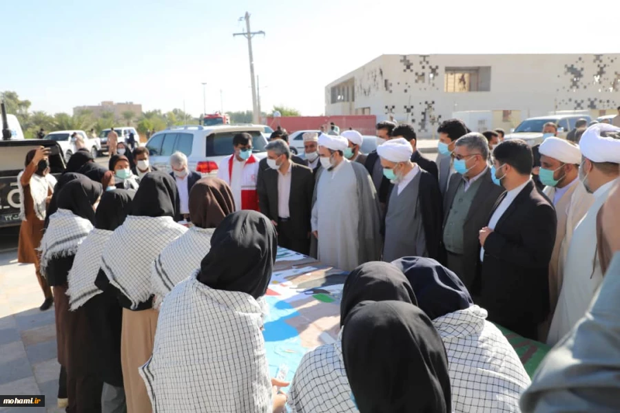 گزارش تصویری بازدید آیت‌الله محامی نماینده مقام معظم رهبری در سیستان‌وبلوچستان از نمایشگاه توانمندی‌های شهرستان و دست آوردهای انقلاب در شهرستان ایرانشهر 5