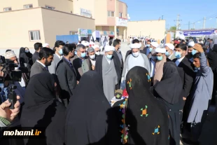 گزارش تصویری بازدید آیت‌الله محامی نماینده مقام معظم رهبری در سیستان‌وبلوچستان از نمایشگاه توانمندی‌های شهرستان و دست آوردهای انقلاب در شهرستان ایرانشهر 6