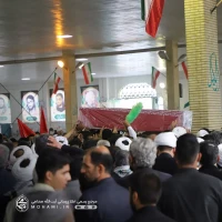 گزارش تصویری تشیع و اقامه نماز بر پیکر مطهر شهید حجت‌الاسلام‌والمسلمین سجاد شهرکی امام جماعت مسجد مولای متقیان زاهدان  6