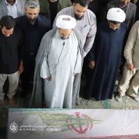 گزارش تصویری تشیع و اقامه نماز بر پیکر مطهر شهید حجت‌الاسلام‌والمسلمین سجاد شهرکی امام جماعت مسجد مولای متقیان زاهدان  8