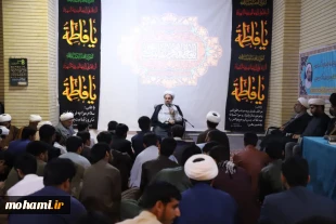 گزارش تصویری دیدار آیت‌الله محامی نماینده مقام معظم رهبری در سیستان و بلوچستان با طلاب خواهر و برادر حوزه‌های علمیه و جمعی از مبلغان و روحانیون شهرستان ایرانشهر  12