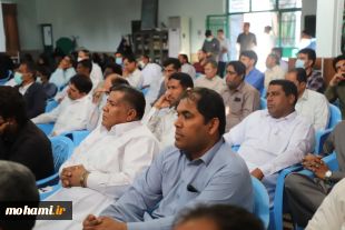 گزارش تصویری حضور آیت‌الله محامی در شهرستان نیکشهر وسخنرانی در جمع مردم، علما و مسئولین این شهرستان 3