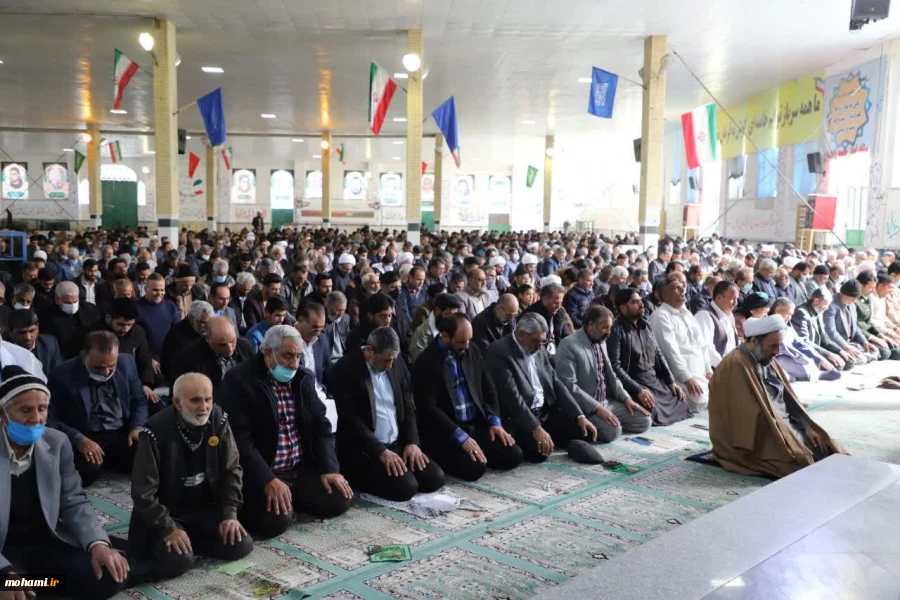 گزارش تصویری اقامه نماز جمعه ۲۳ دیماه۱۴۰۱ زاهدان و راهپیمایی نمازگزاران در محکومیت اهانت نشریه فرانسوی به مقام معظم رهبری 14