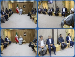 سه دوگانه راهبردی آیت‌الله محامی برای صداوسیمای مرکز سیستان و بلوچستان:
ارتقای هنری و محتوایی، جامعیت و فراگیری مخاطب، و توجه به فرمایشات رهبری با تبیین شعار سال و ترویج معارف نهج‌البلاغه 2