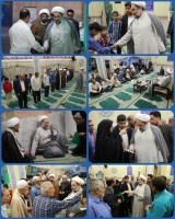 آیت‌الله محامی پای صحبت اهالی محله در مسجد بلال حبشی زاهدان