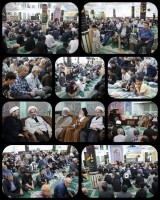 حضور آیت‌الله محامی در مراسم عزاداری شب شهادت امام‌جعفرصادق(ع) در زاهدان