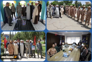 حضور آیت‌الله محامی در تیپ نیروی مخصوص ۱۱۰ سلمان فارسی