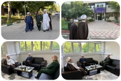 دیدار نماینده ولی‌فقیه در سیستان و بلوچستان با سردار کرمی فرمانده دانشگاه افسری و تربیت پاسداری امام حسین(ع)
