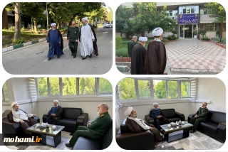 دیدار نماینده ولی‌فقیه در سیستان و بلوچستان با سردار کرمی فرمانده دانشگاه افسری و تربیت پاسداری امام حسین(ع)