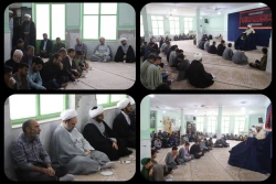 حضور آیت‌الله محامی در مراسم ترحیم پدر حجت‌الاسلام‌والمسلمین الهی از اساتید حوزه‌ علمیه امام جعفر صادق(ع) 2