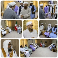 دیدار عیدانه جمعی از علمای اهل‌سنت با نماینده مقام معظم رهبری در سیستان و بلوچستان