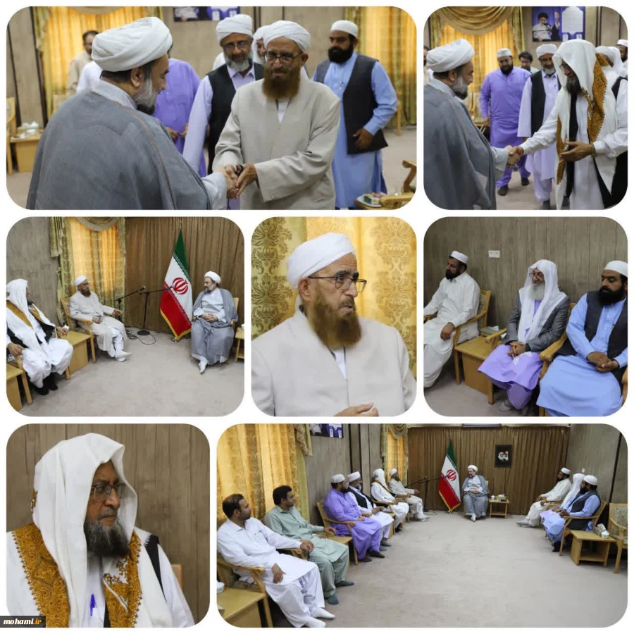 دیدار عیدانه جمعی از علمای اهل‌سنت با نماینده مقام معظم رهبری در سیستان و بلوچستان 2