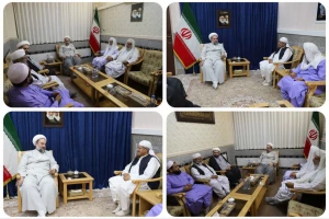 دیدار دو تن از علمای اهل‌سنت استان با نماینده ولی‌فقیه در سیستان و بلوچستان