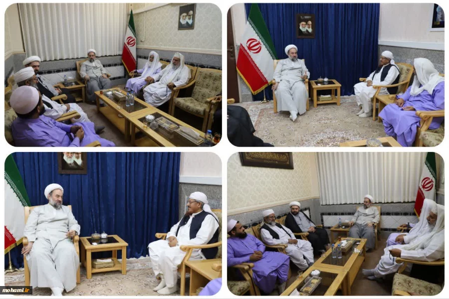 دیدار دو تن از علمای اهل‌سنت استان با نماینده ولی‌فقیه در سیستان و بلوچستان  2