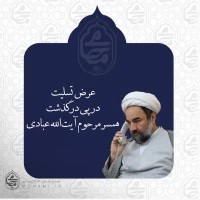 تسلیت آیت‌الله محامی در پی درگذشت همسر مرحوم آیت‌الله عبادی  2