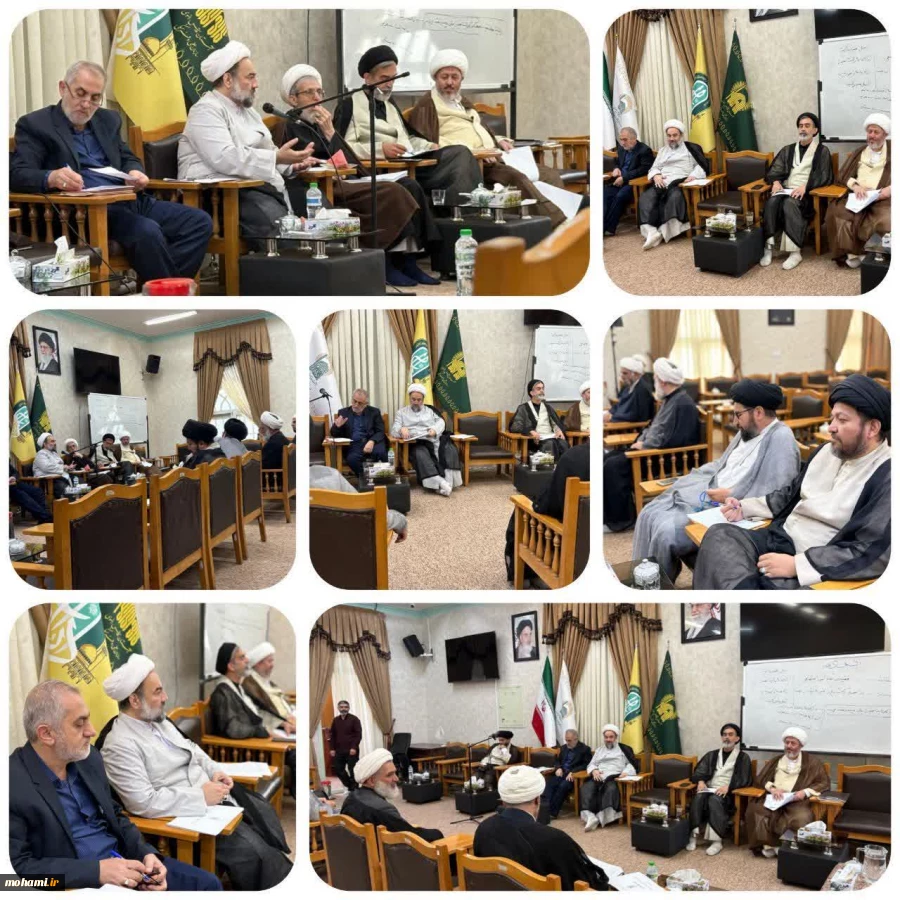 همزمان با سفر به مشهد مقدس صورت گرفت: حضور آیت‌الله محامی در مدرسه عالی فقاهت عالم آل محمد(ع)  2