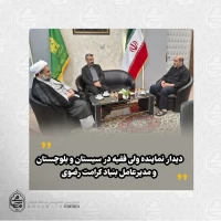 همزمان با سفر به مشهد مقدس دیدار نماینده ولی فقیه در سیستان و بلوچستان و مدیرعامل بنیاد کرامت رضوی  2