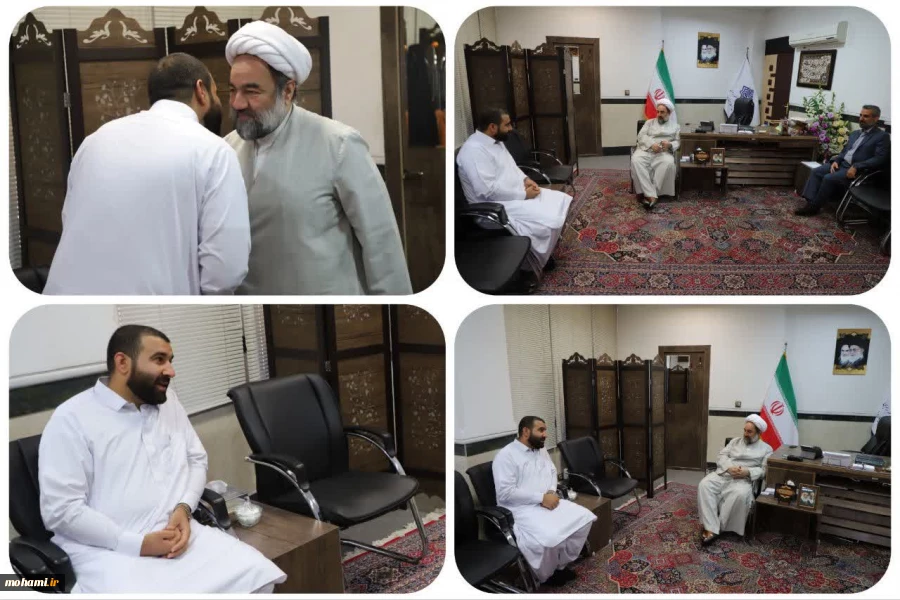 دیدار یکی از معتمدین اهل‌ سنت با آیت‌الله محامی و ارائه گزارشی از فعالیت‌های اقتصادی 2