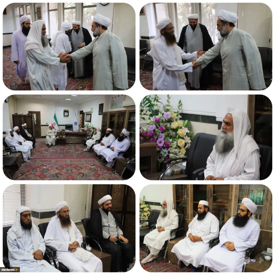 دیدار جمعی از علمای اهل سنت شهرستان گلشن با نماینده مقام معظم رهبری درسیستان و بلوچستان 2