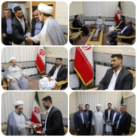 دیدار محمدرضا ریگی نایب قهرمان جهان و ملی‌پوش ووشو سیستان و بلوچستان با آیت‌الله محامی 2