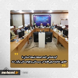 نماینده ولی‌فقیه در سیستان و بلوچستان در گردهمایی ائمه جمعه شیعه استان تبیین کرد:  تاکید بر ضرورت سنخیت با بهشت و برخورداری مومن از سه خصلت الهی، نبوی و ولوی/  بیان اهمیت «کتمان سر» به‌عنوان نخستین خصلت مومن و پرهیز از افشای اسرار شخصی و فکری/  هشدار نسبت به بیان حکمت نزد نااهلان و ضرورت سخن گفتن متناسب با سطح فهم مخاطبان/  تبیین نگاه درمانگرانه در مواجهه با آسیب‌های اجتماعی و پرهیز از افشاگری‌های عمومی که موجب اشاعه فحشا می‌شود/  انتقا