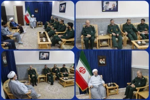 در دیدار معاون سیاسی سپاه پاسداران انقلاب اسلامی با نماینده ولی‌فقیه در سیستان و بلوچستان تأکید شد: 
جهاد تبیین نیازمند ساختار واحد و منسجم است/
تاکید بر تبعیت کامل مواضع سیاسی سپاه پاسداران انقلاب اسلامی از خط رهبری