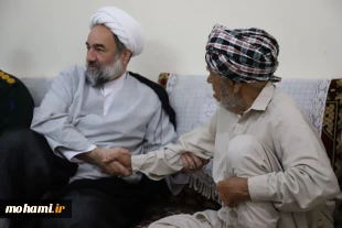 گزارش تصویری حضور آیت‌الله محامی در منزل خانواده اولین شهید «جنگ رمضان» در کنارک 7