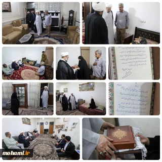دیدار و تجلیل آیت‌الله محامی از خانواده‌های معظم دو شهید والامقام در زاهدان