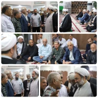 حضور آیت‌الله محامی در جمع نمازگزاران مسجد حضرت علی‌اکبر(ع) شهر زاهدان  2