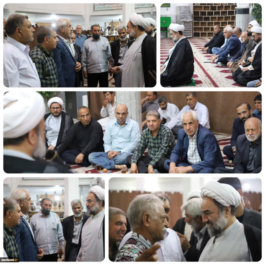 حضور آیت‌الله محامی در جمع نمازگزاران مسجد حضرت علی‌اکبر(ع) شهر زاهدان  2