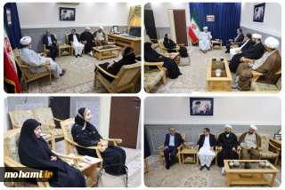 دیدار دبیر کمیته خانواده و جوانی جمعیت قرارگاه فرهنگی سیستان و بلوچستان با نماینده ولی‌فقیه در استان